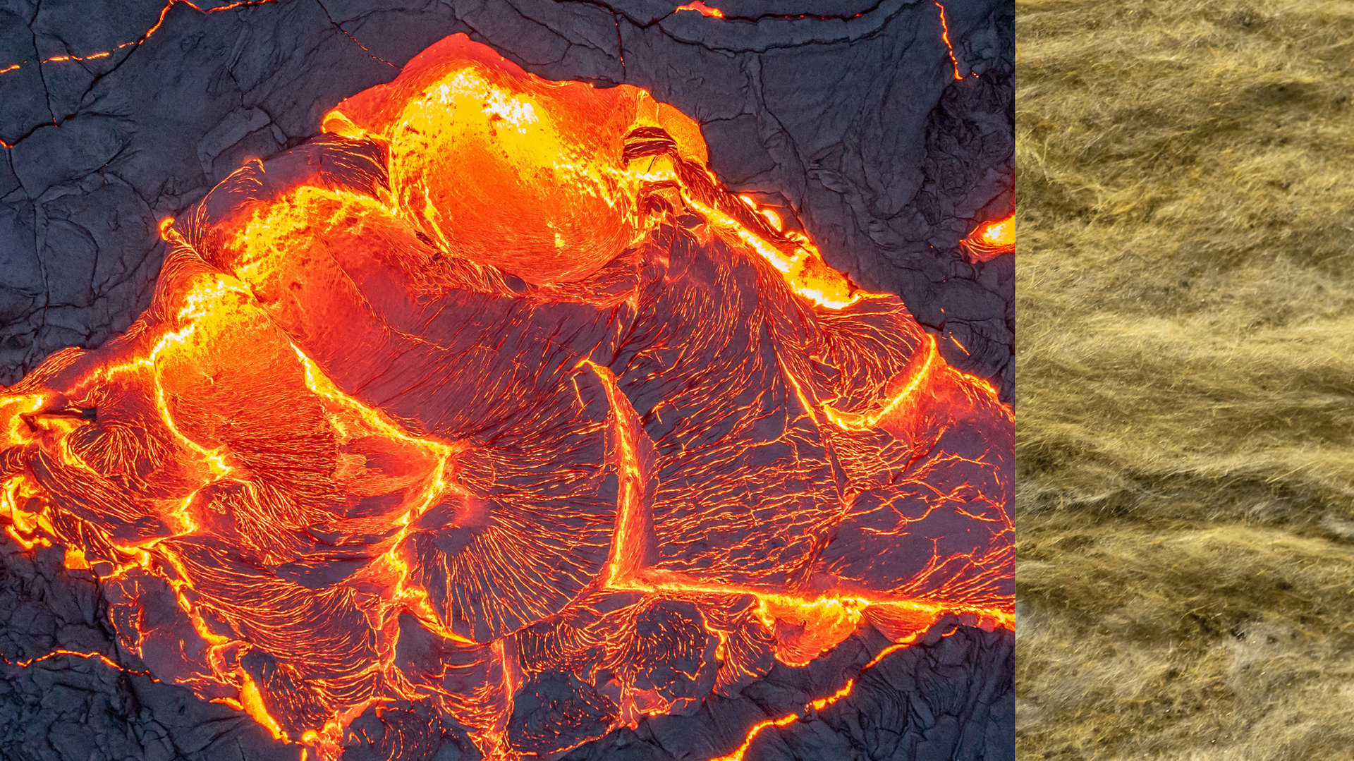 Volcano combined with stone wool – attribute: FIRE SAFE 