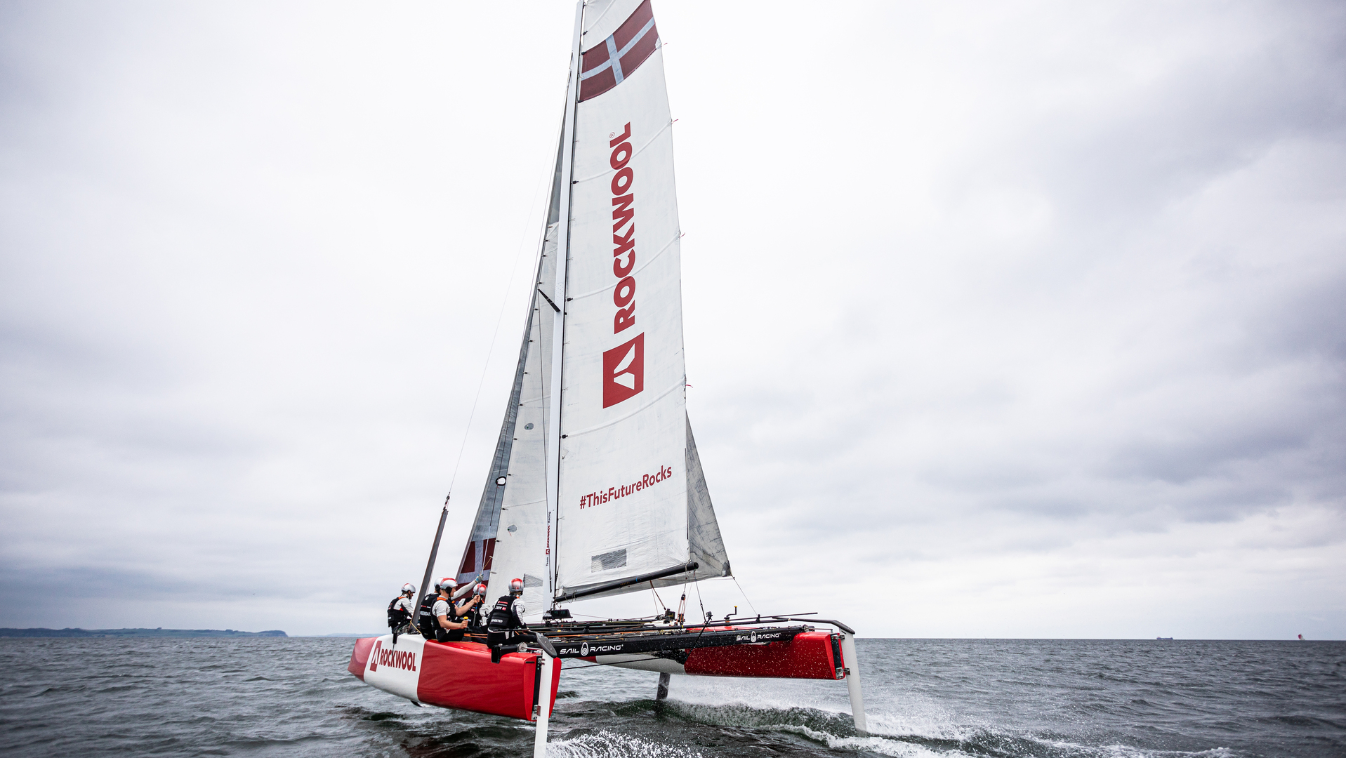 Team ROCKWOOL Racing in the port of Aarhus